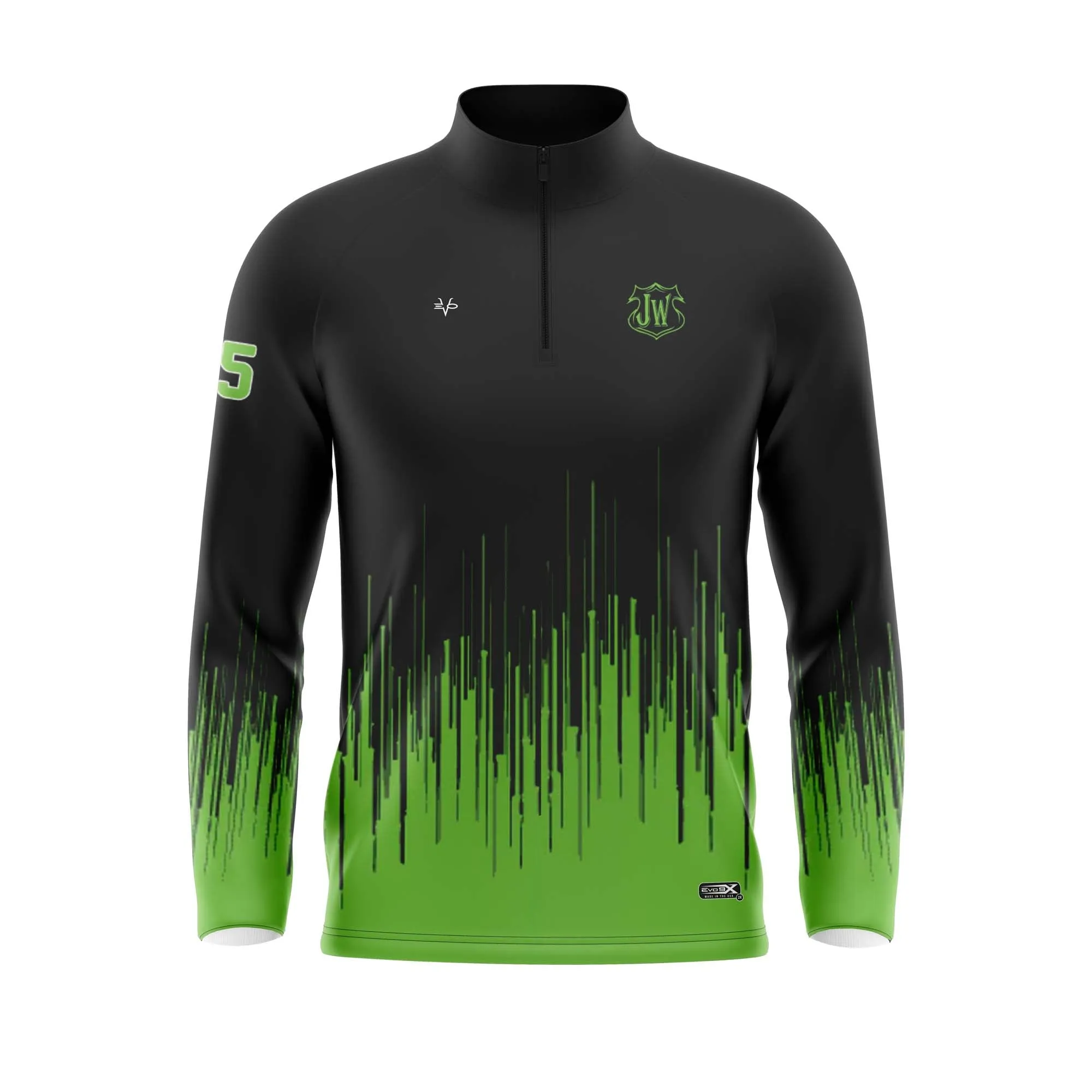 JERSEY WARRIOR Sublimated Quarter Zip Jacket