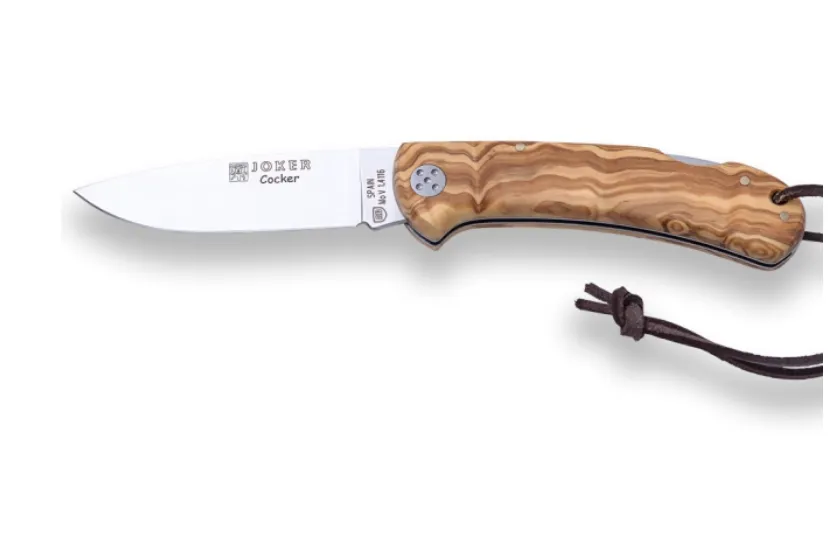 JOKER Cocker Folding Knife- NO134 Olive wood Handle