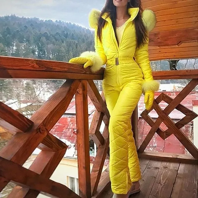 Jumpsuit Casual Thick Winter Warm for Women