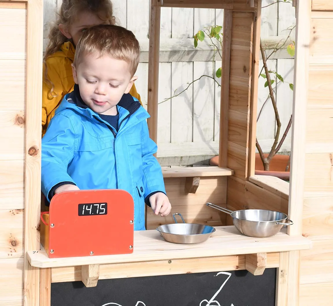 Kids Beautifully Crafted Montessori Natural Wooden Playhouse | Cafe | Shop | 18m 