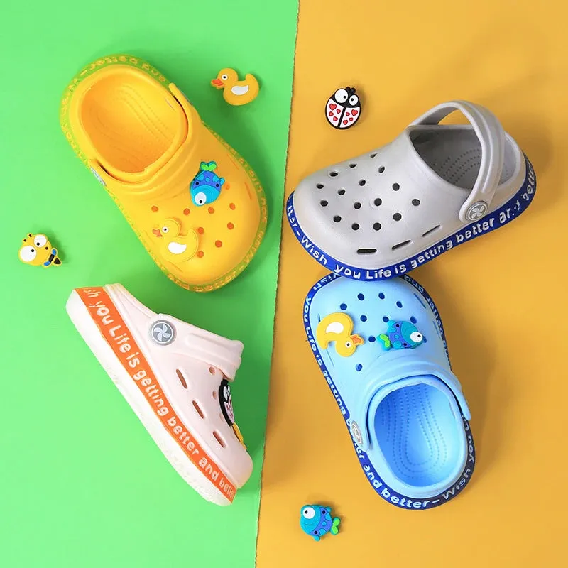 Kids' Breathable Summer Clogs - Ages 4-6