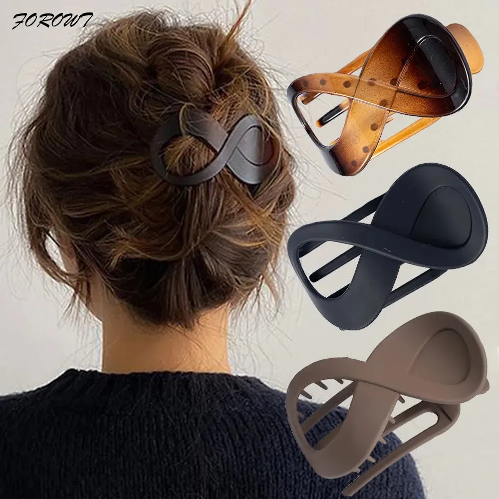 Large Hair Clamp Hair Clip Seamless Plastic Duckbill Claw for Women Girls Simple Hairpins Hair Accessories