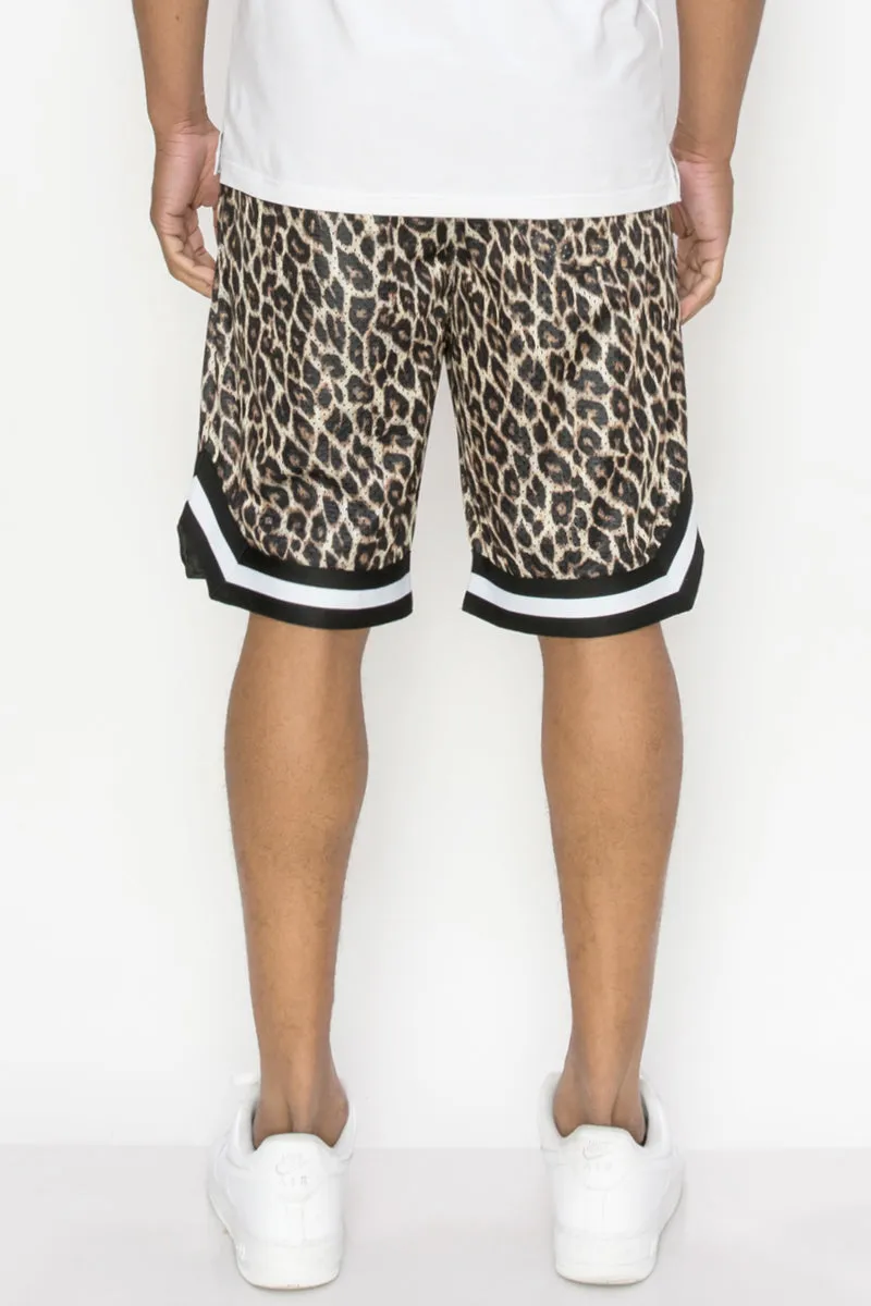 Leopard Air Mesh Basketball Shorts