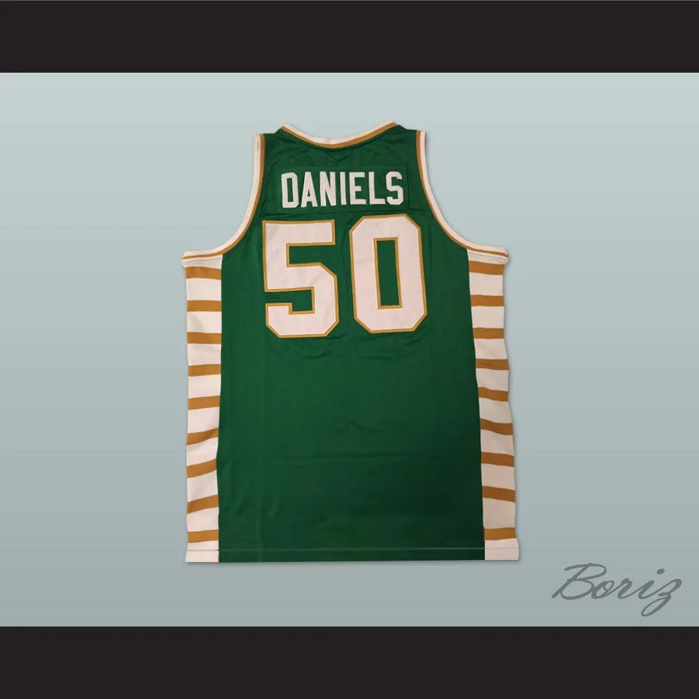 Lloyd Daniels 50 Andrew Jackson High School Green Basketball Jersey