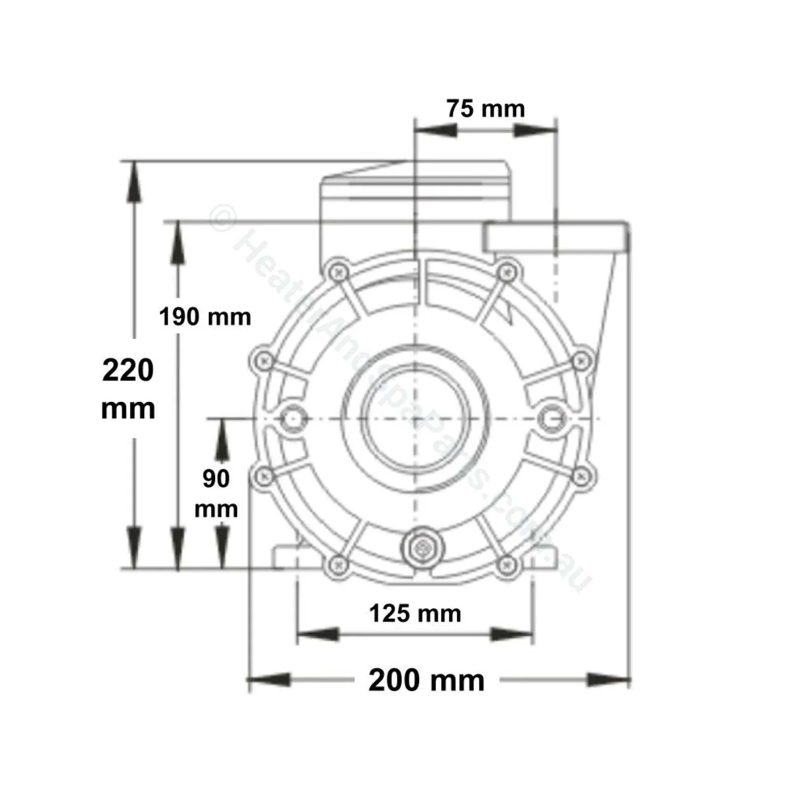 LP200 Pro Series 2.0HP - LX Whirlpool - Single-speed Jet Booster Pump
