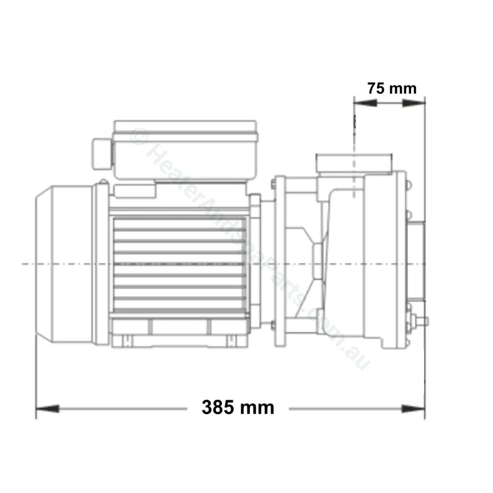 LP200 Pro Series 2.0HP - LX Whirlpool - Single-speed Jet Booster Pump