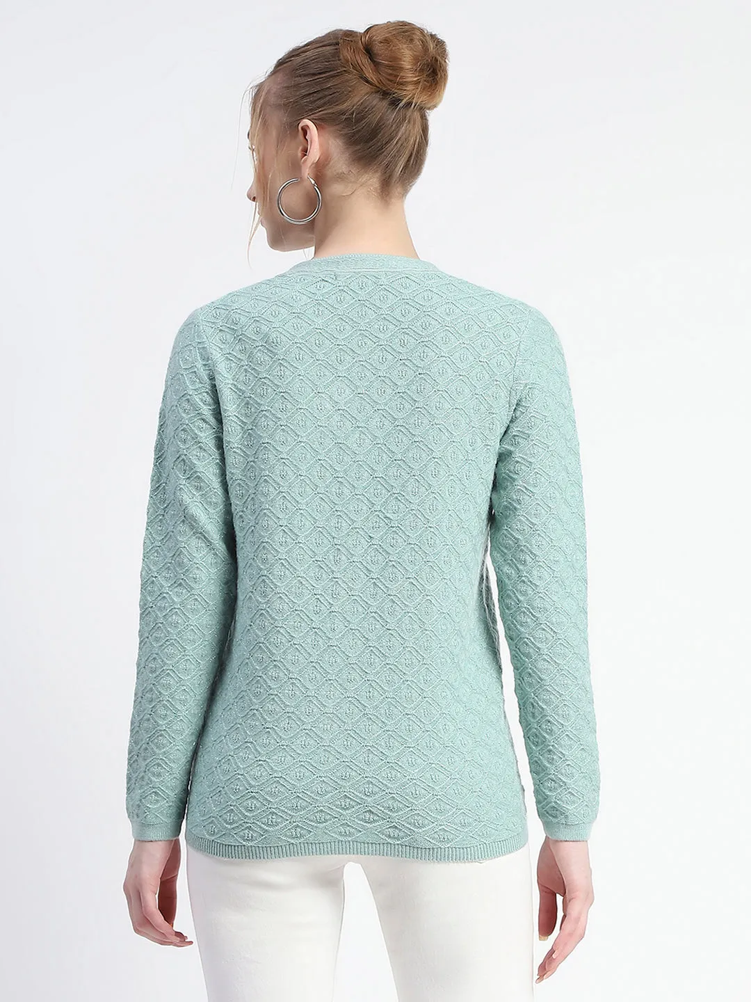 Madame Mint V-Neck Knit Cardigan
