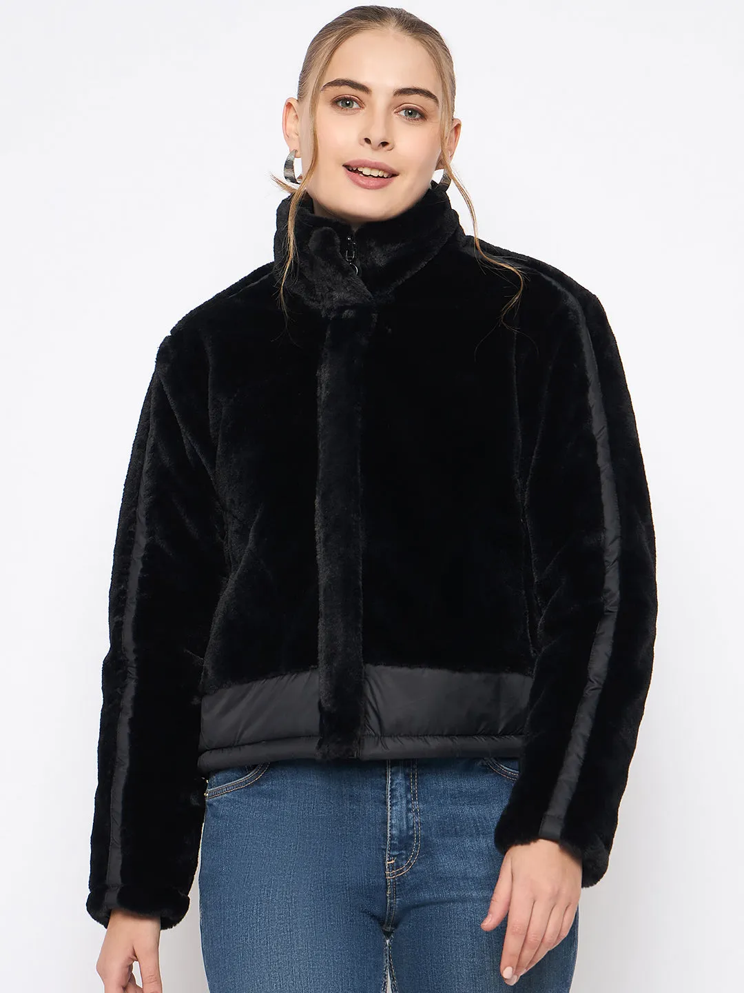 Madame Reversible Black Quilted Down Jacket