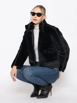 Madame Reversible Black Quilted Down Jacket