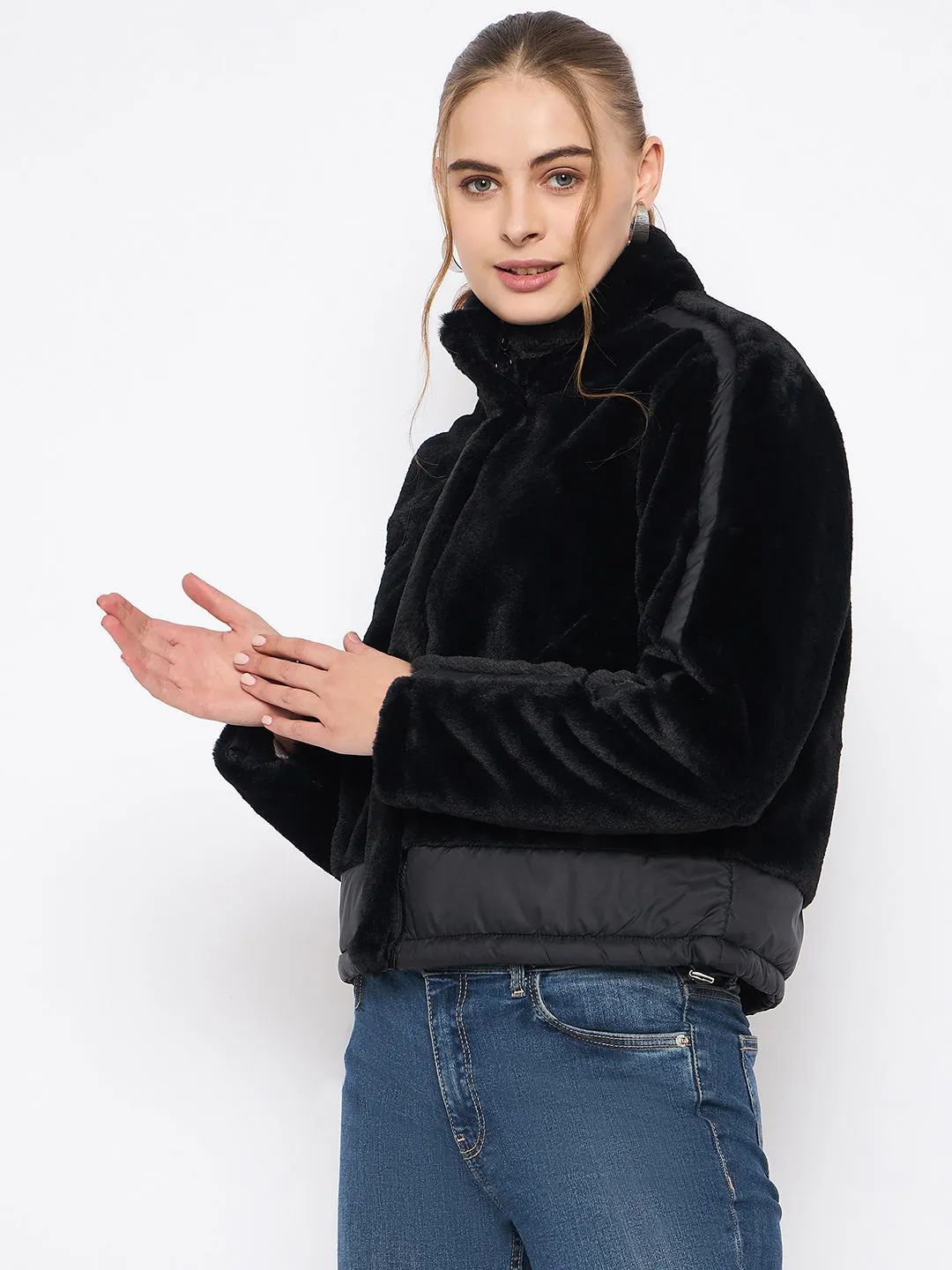 Madame Reversible Black Quilted Down Jacket