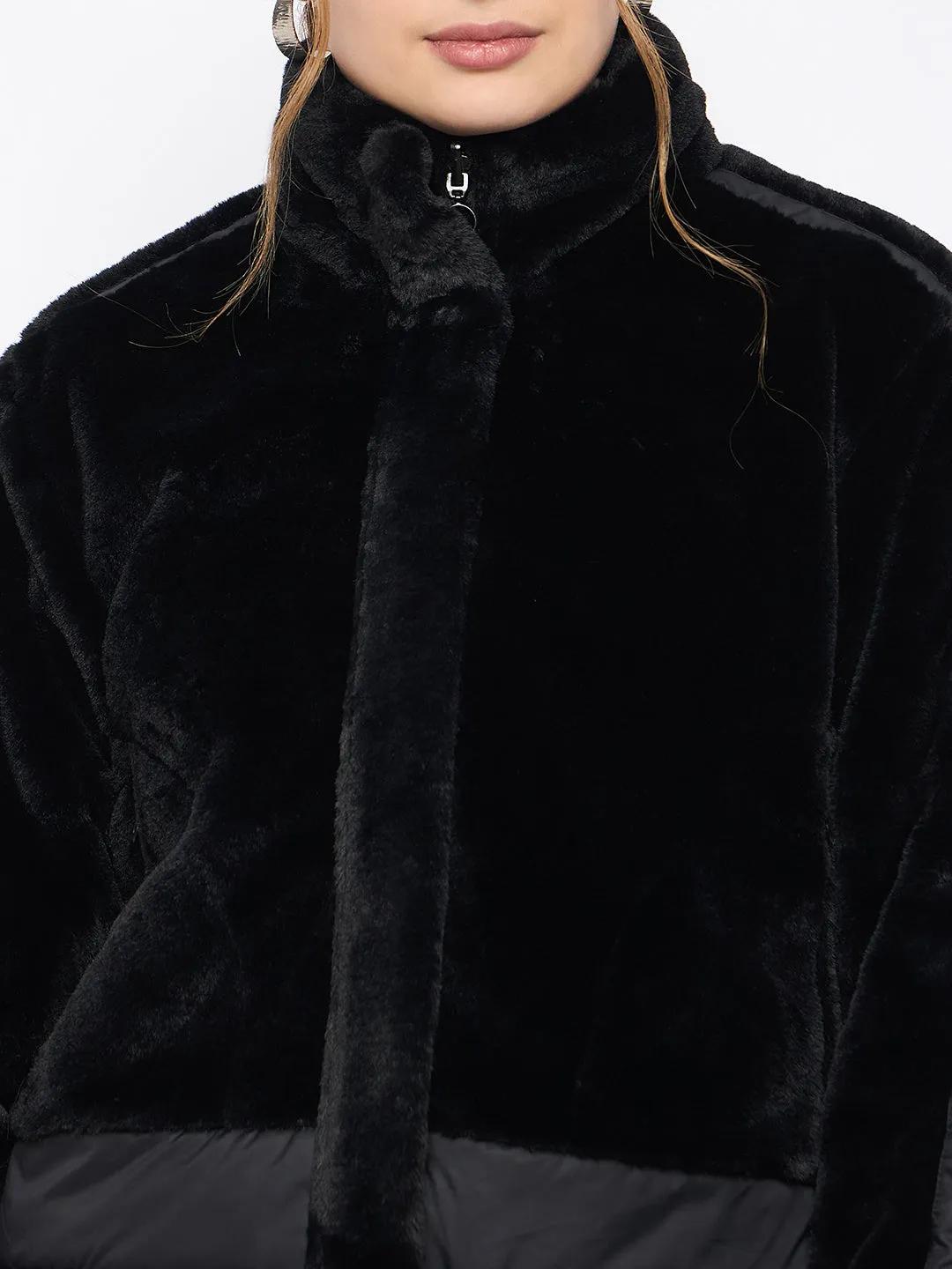 Madame Reversible Black Quilted Down Jacket