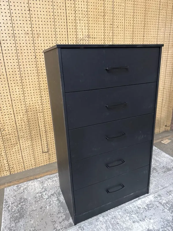 Mainstays Ardent 5 Drawer Dresser, Black - new