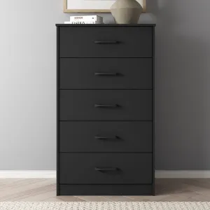 Mainstays Ardent 5 Drawer Dresser, Black - new