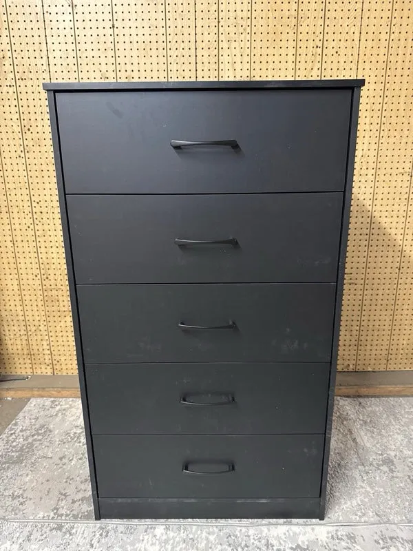 Mainstays Ardent 5 Drawer Dresser, Black - new