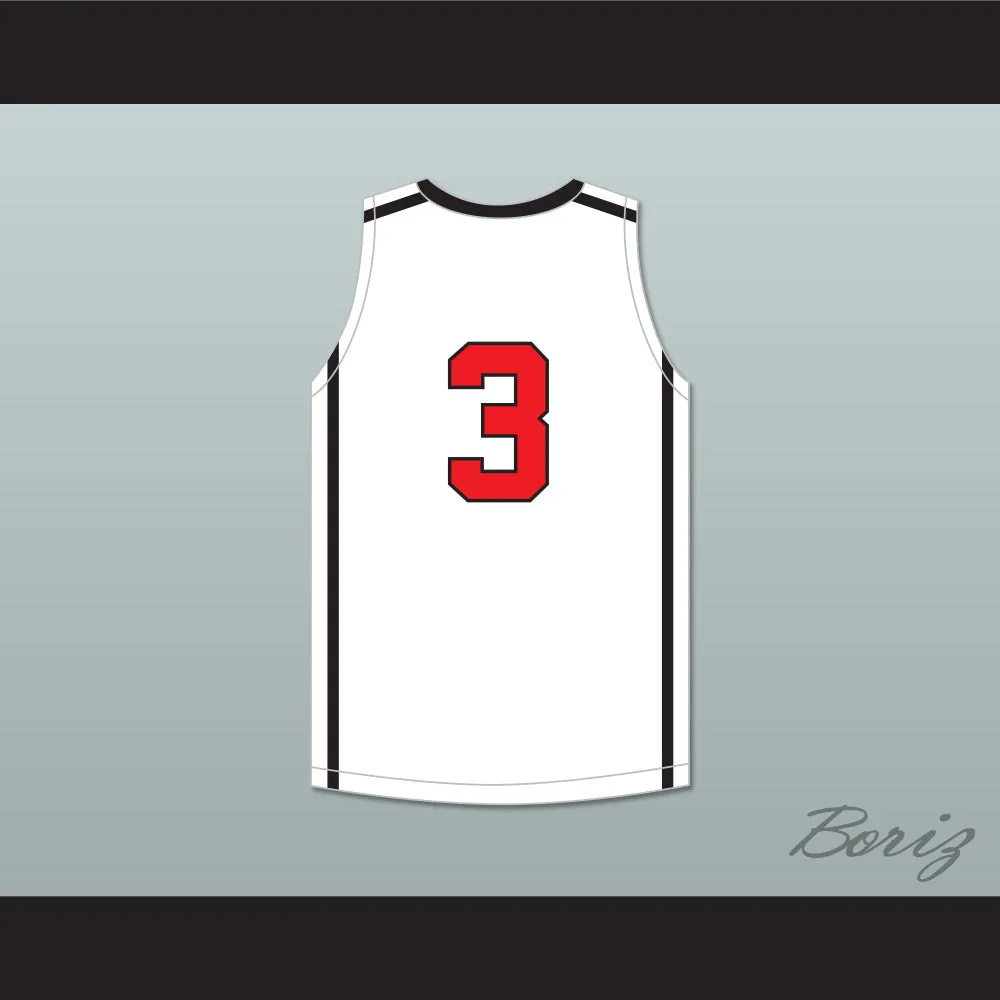 Marcus Smart 3 Edward S. Marcus High School Marauders White Basketball Jersey 3