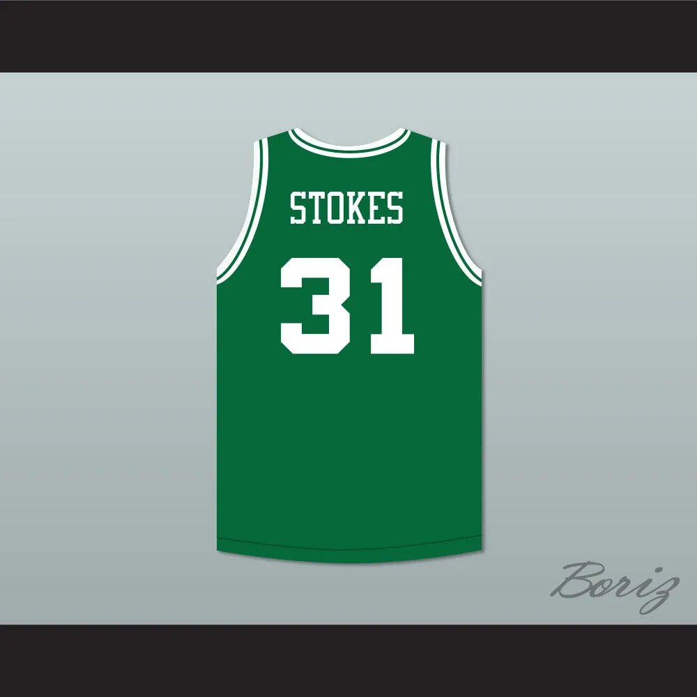 Marcus Stokes 31 Malibu Prep Pelicans Green Basketball Jersey