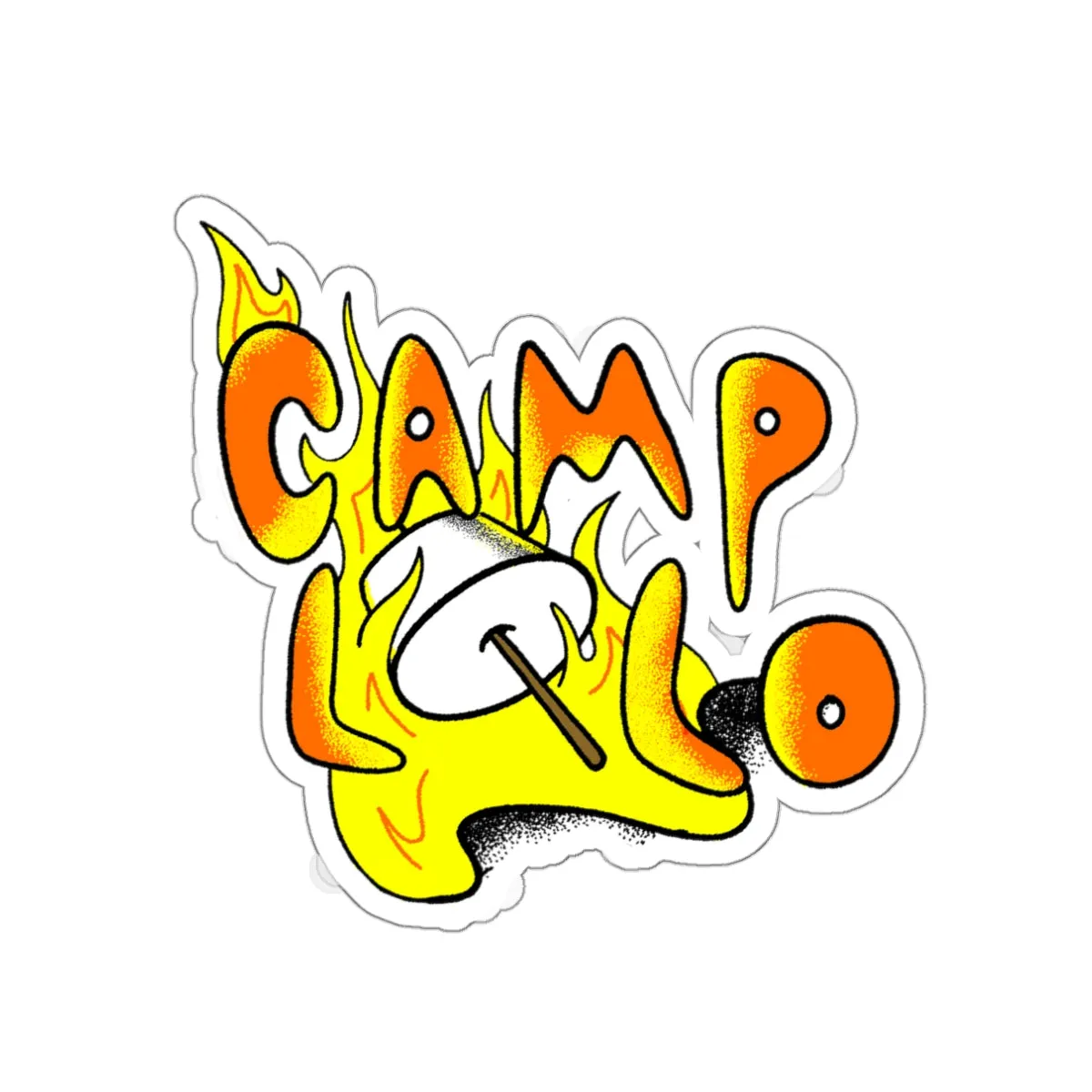 Marshmallow Die-Cut Sticker