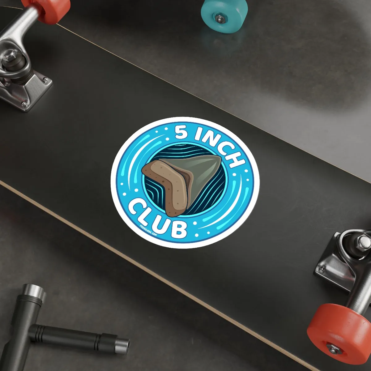 Megalodon 5 Inch Club Round Sticker