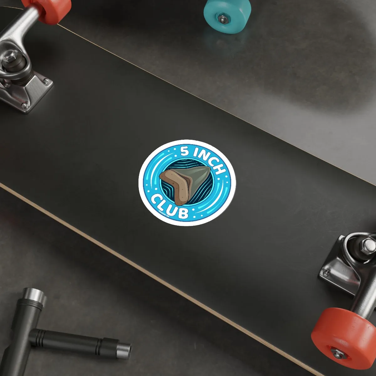 Megalodon 5 Inch Club Round Sticker