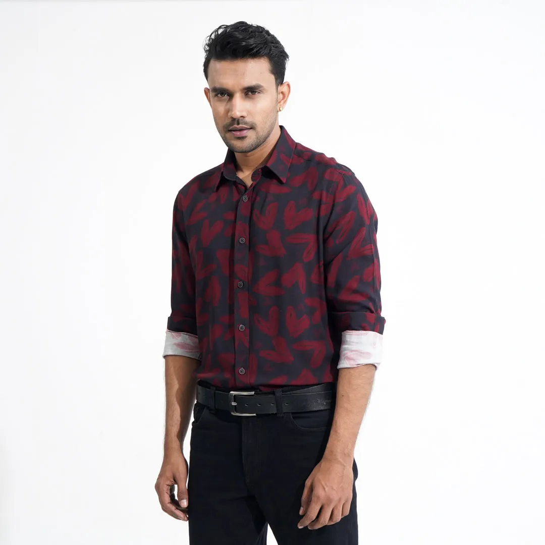 Men Maroon Shirt