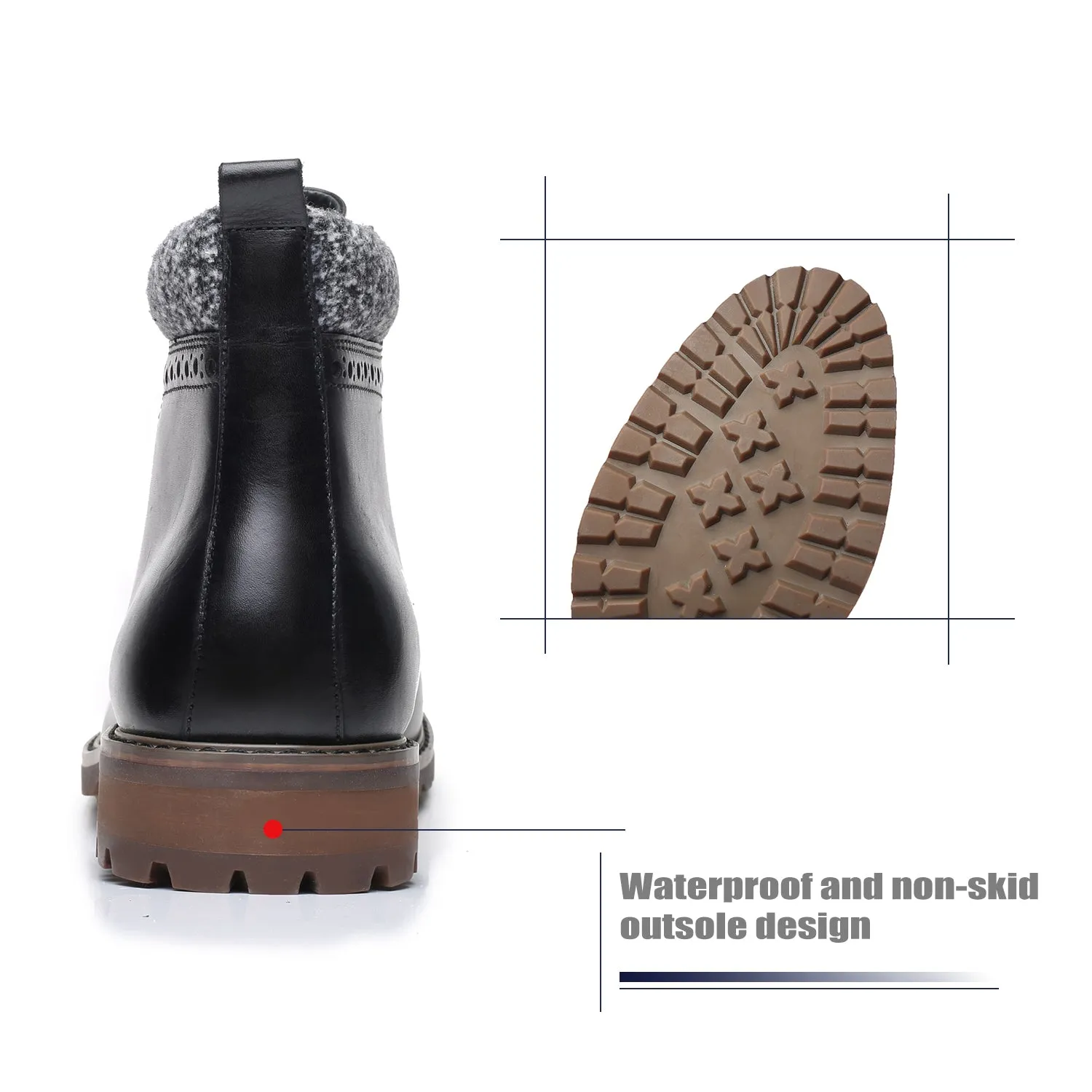 Men's Lace Up Boot Deeno-2-black