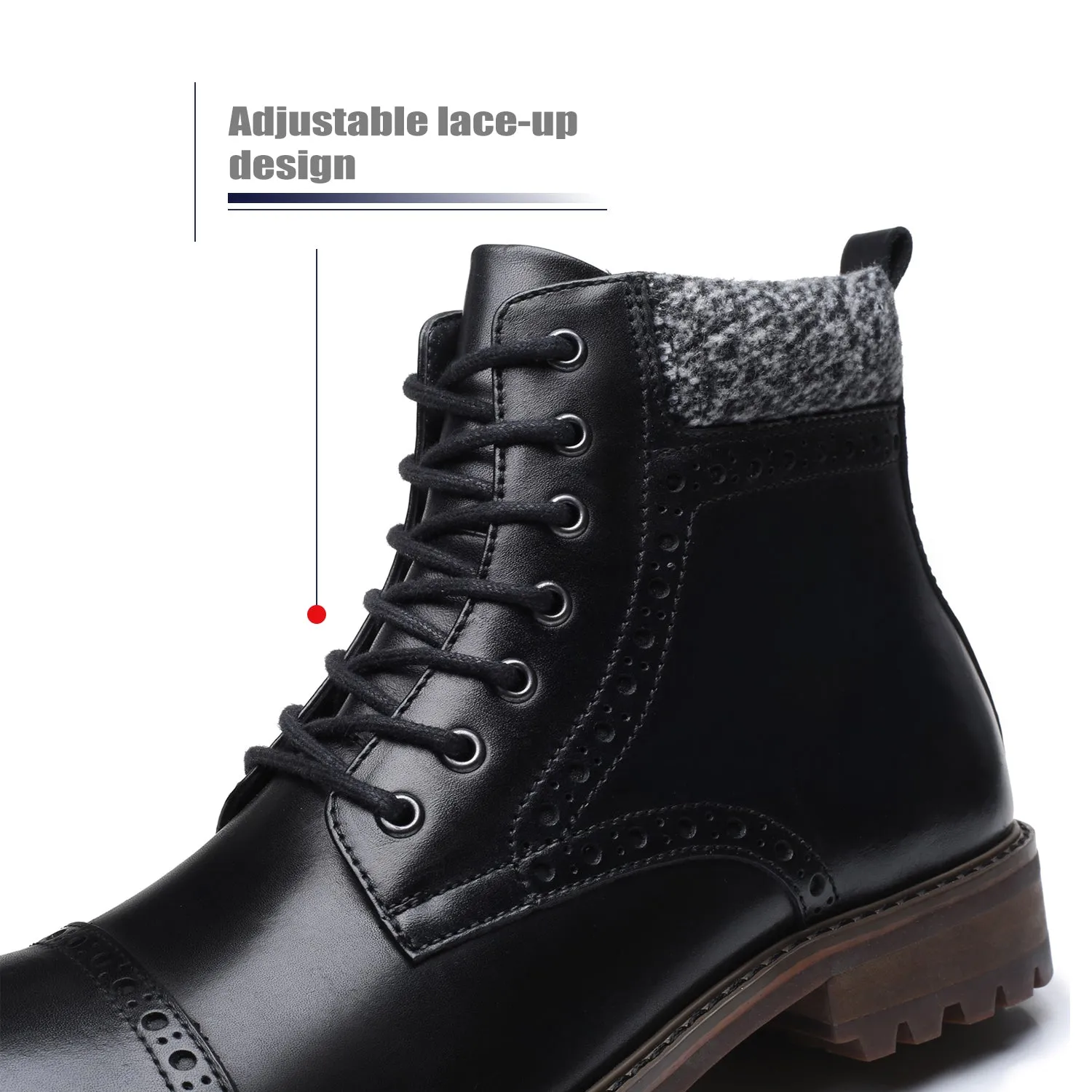 Men's Lace Up Boot Deeno-2-black