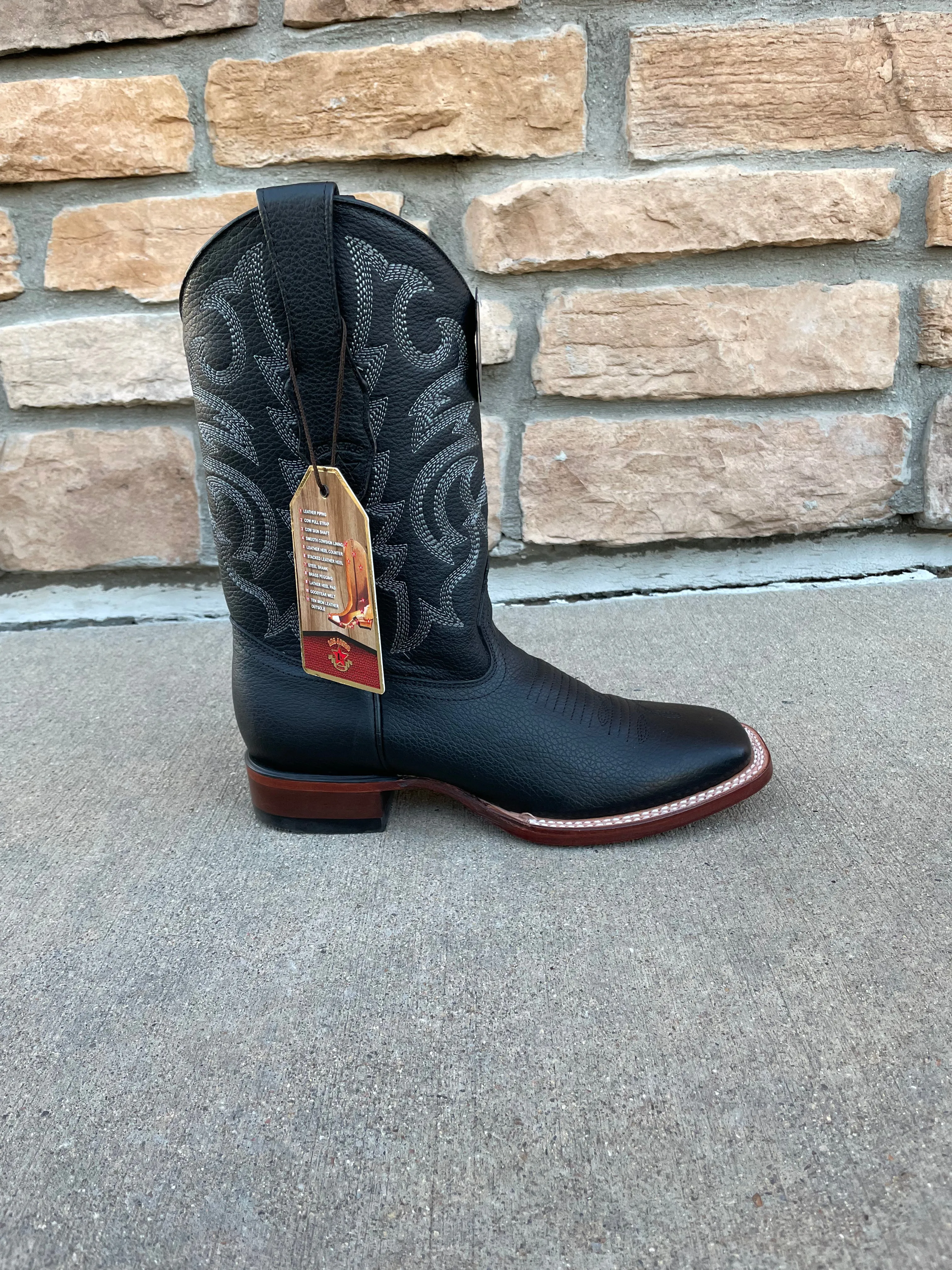 Men's Los Altos Grisly Wide Square Toe Boots