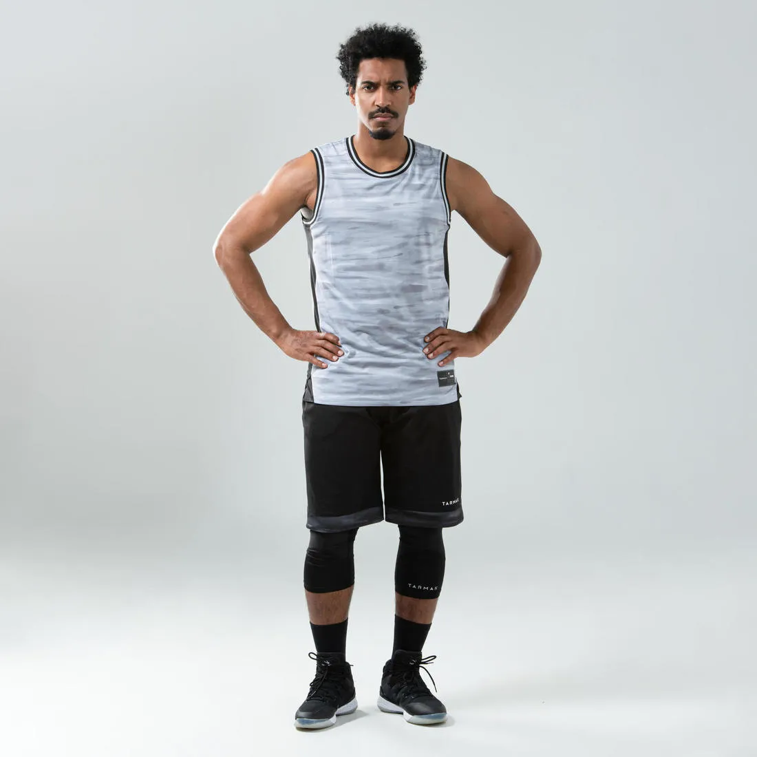 Men's Reversible Sleeveless Basketball Jersey T500R