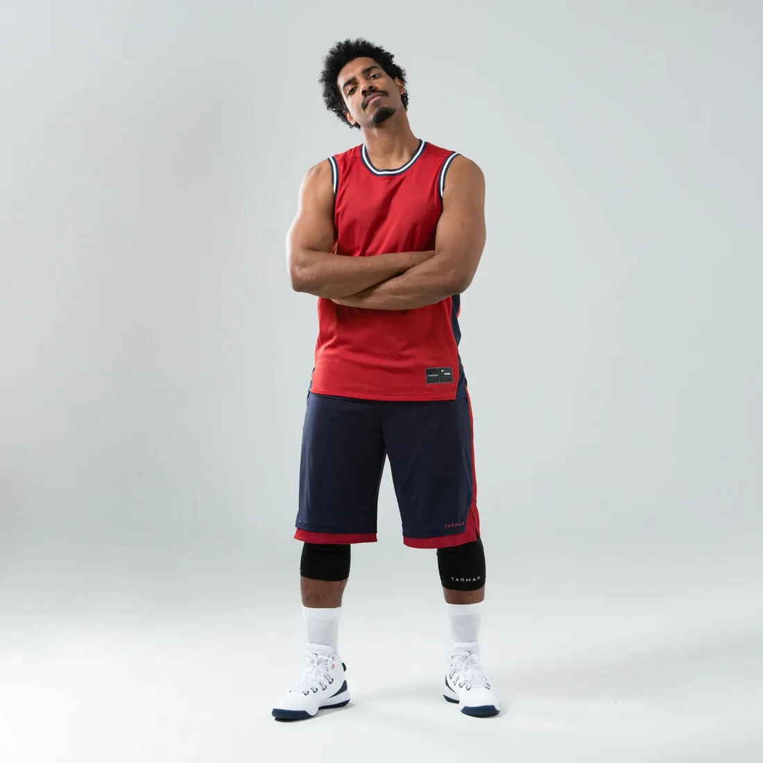Men's Reversible Sleeveless Basketball Jersey T500R