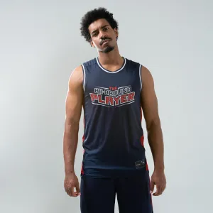 Men's Reversible Sleeveless Basketball Jersey T500R