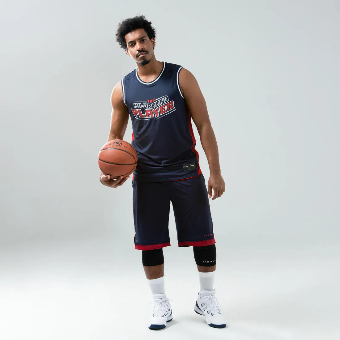 Men's Reversible Sleeveless Basketball Jersey T500R