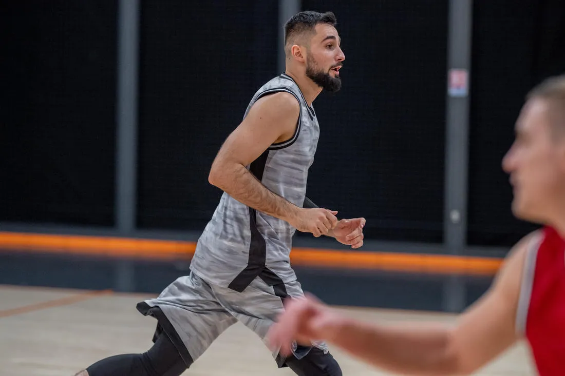 Men's Reversible Sleeveless Basketball Jersey T500R
