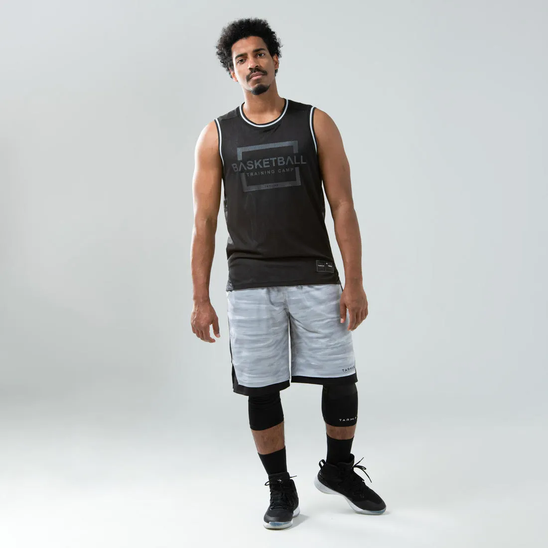 Men's Reversible Sleeveless Basketball Jersey T500R