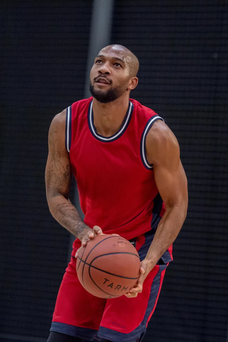 Men's Reversible Sleeveless Basketball Jersey T500R