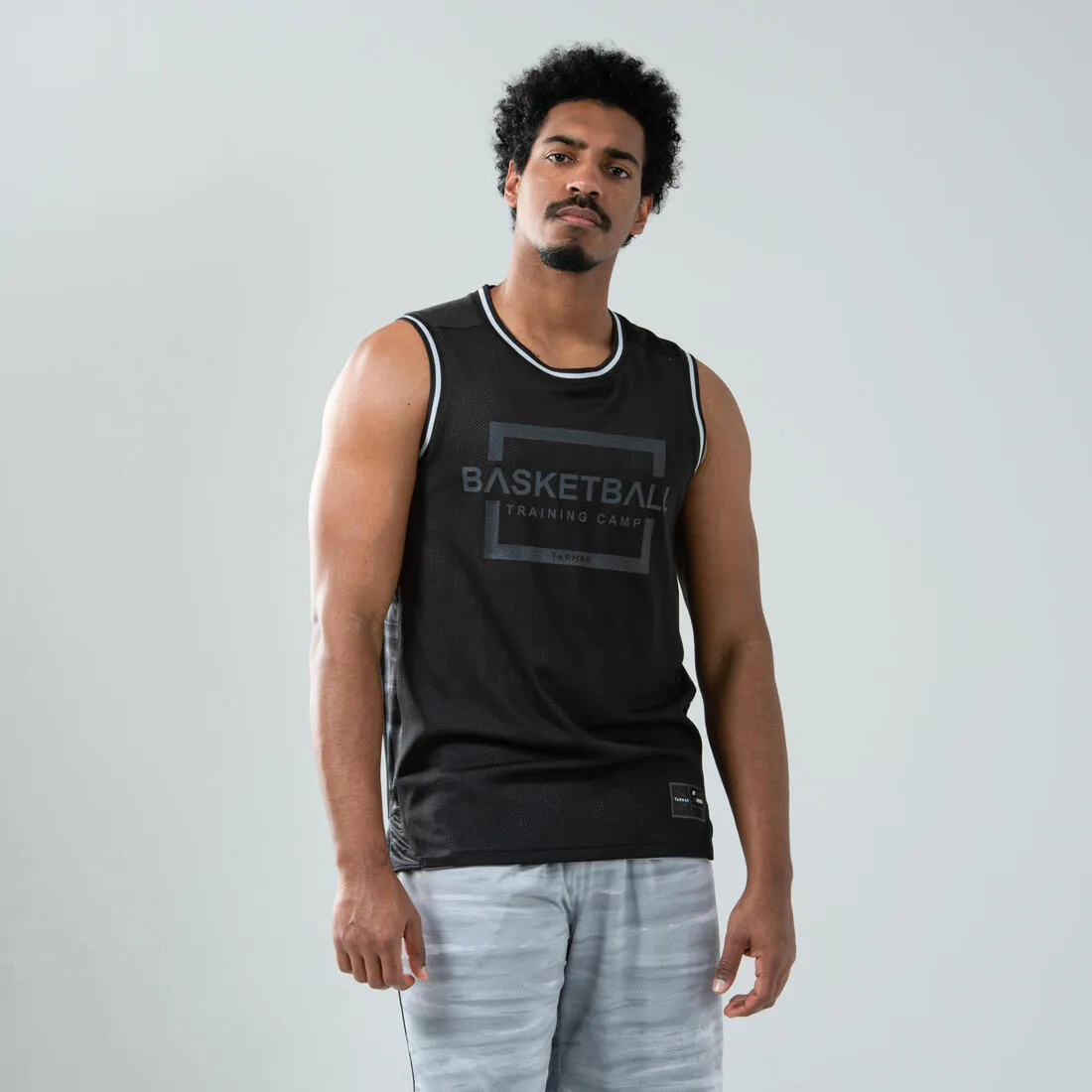 Men's Reversible Sleeveless Basketball Jersey T500R