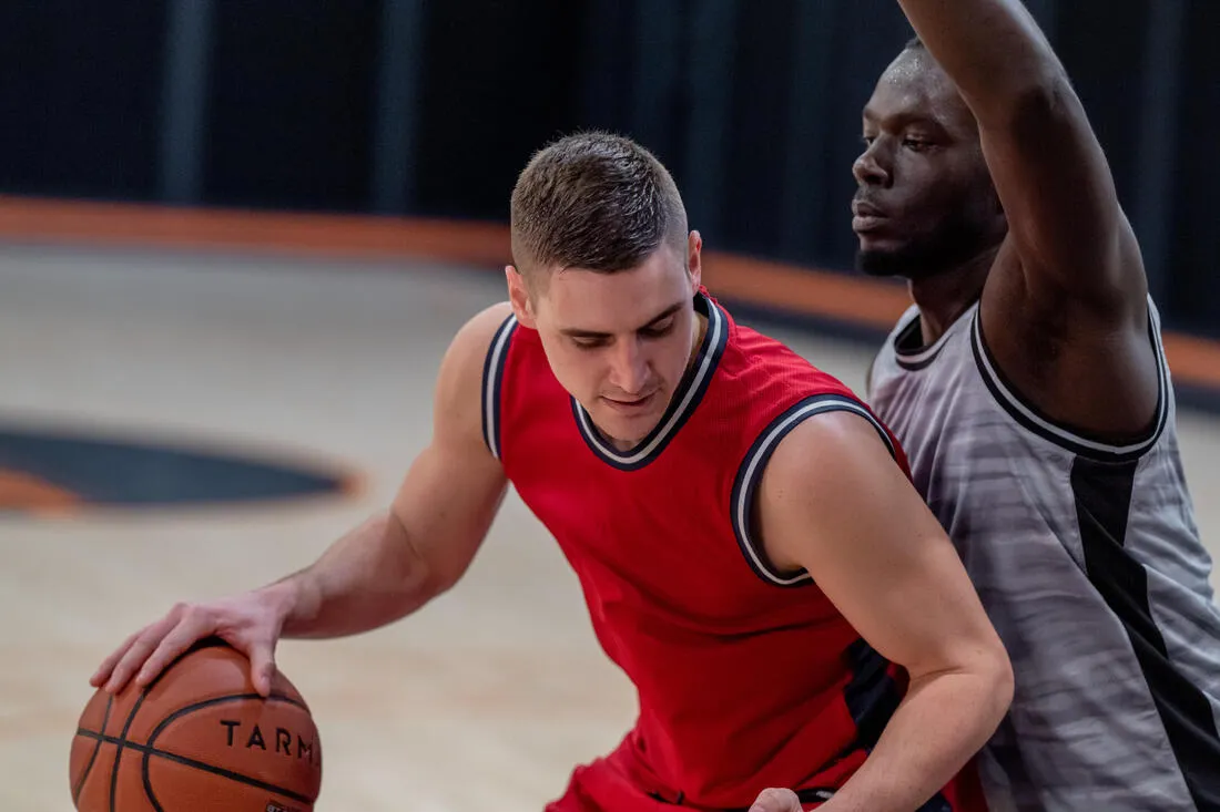 Men's Reversible Sleeveless Basketball Jersey T500R