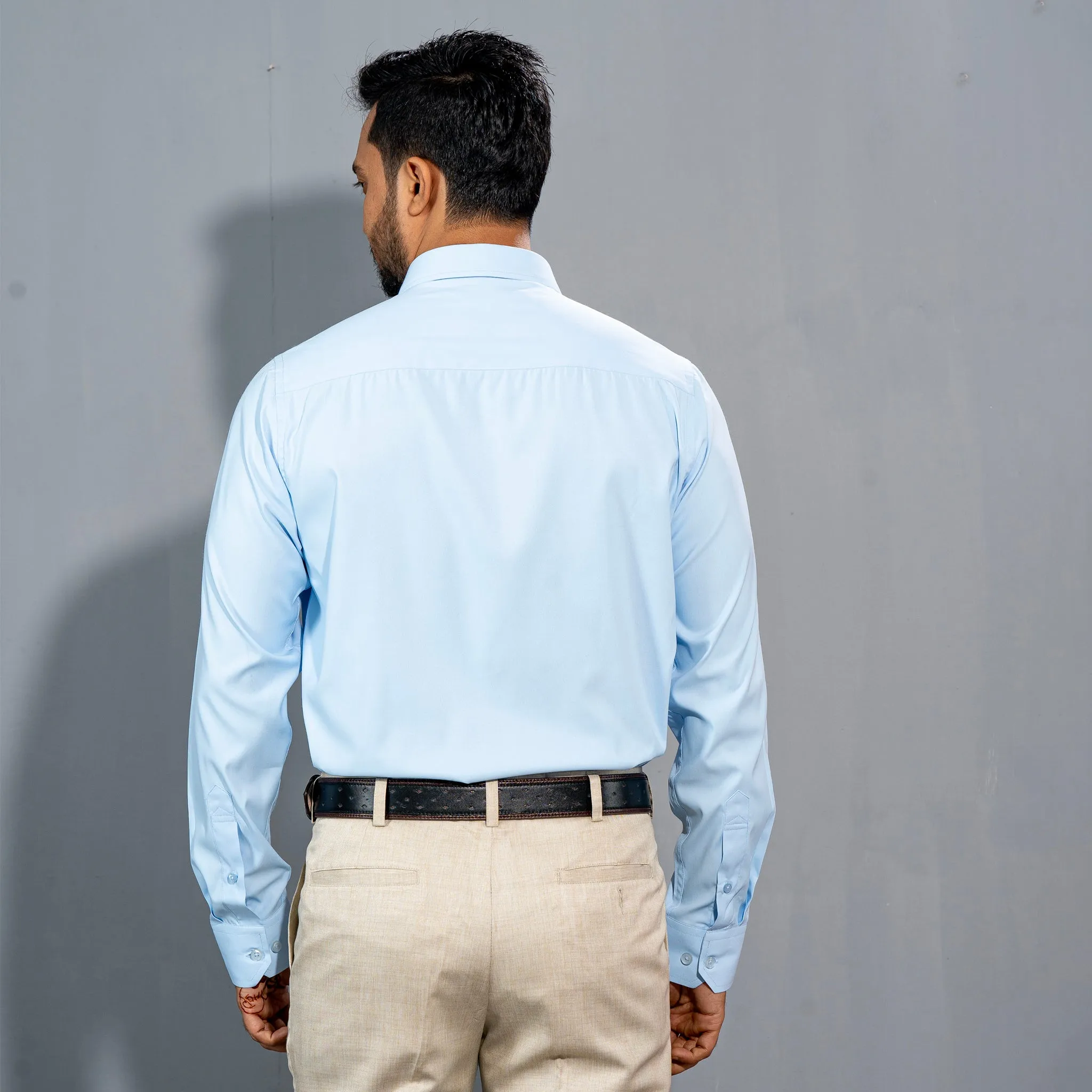 Mens Sky-Blue Formal Shirt