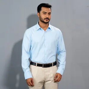 Mens Sky-Blue Formal Shirt