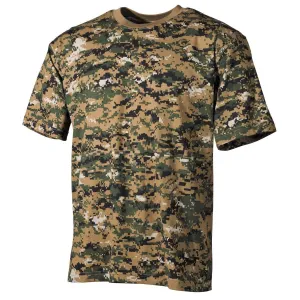 MFH Military T-Shirt Digital Woodland Camo