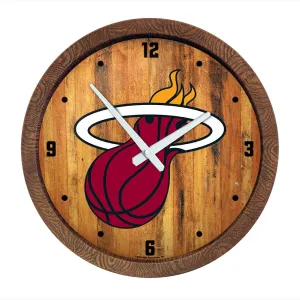 Miami Heat: "Faux" Barrel Top Clock