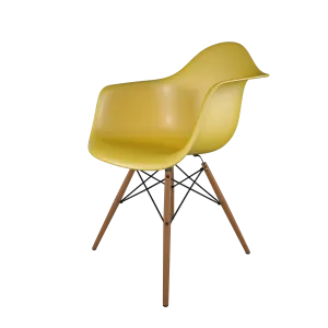 Mid-Century Casual Dining Chair Yellow