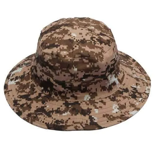 Military Boonie Hat Camo Cover Wide Brim Camouflage Camping Hunting Cap