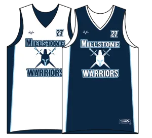 MILLSTONE WARRIORS Alternate Reversible Basketball Jersey