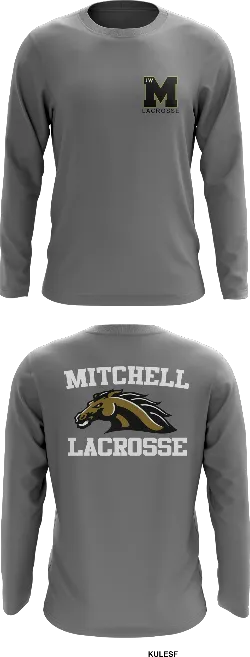 Mitchell Lacrosse Store 1 Core Men's LS Performance Tee - kuLesF