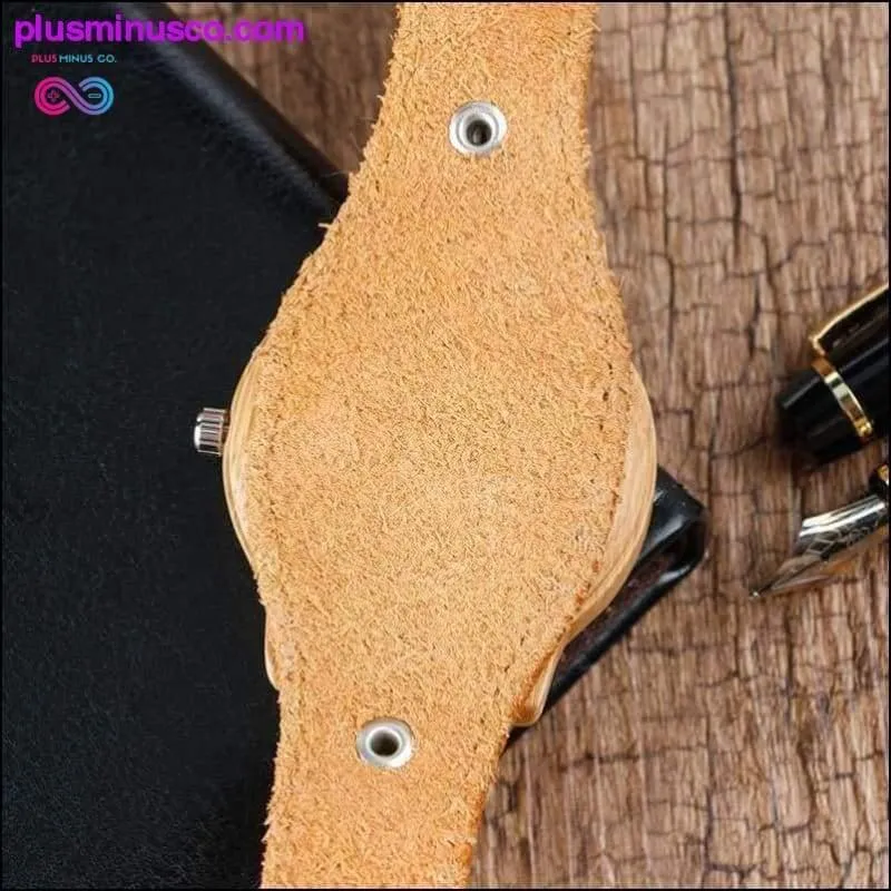 Moose Deer Elk Face Bamboo Wrist Watch