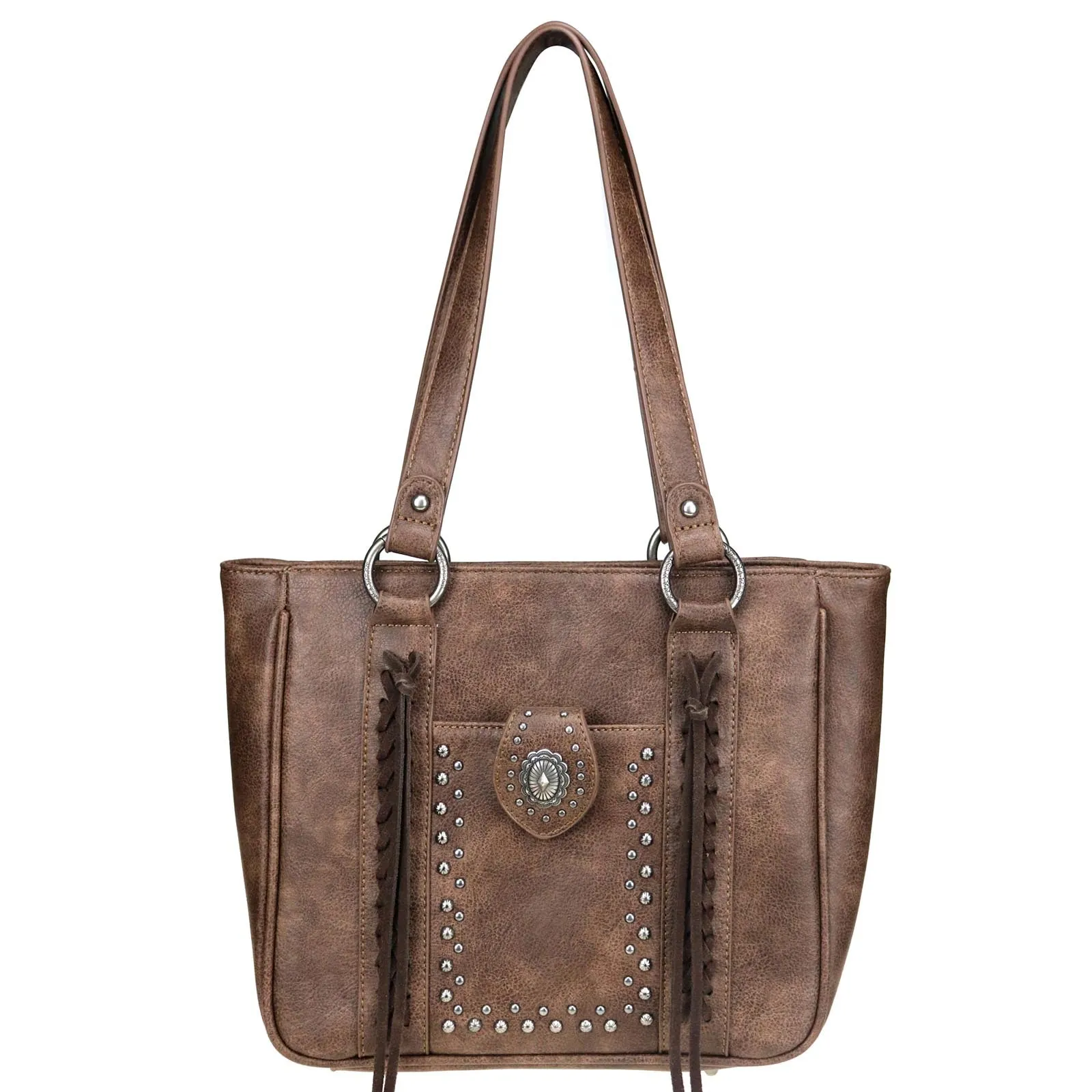 MW918G-8317 Montana West Concho Collection Concealed Carry Tote Bag
