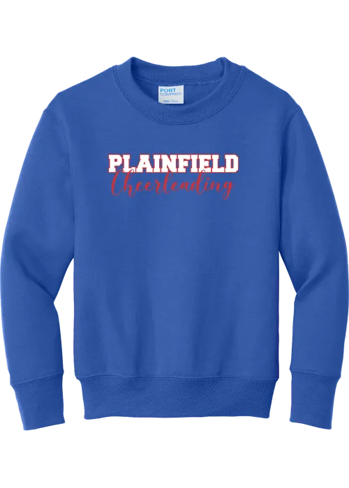 MY Plainfield - YOUTH CHEERLEADING CREWNECK SWEATSHIRT