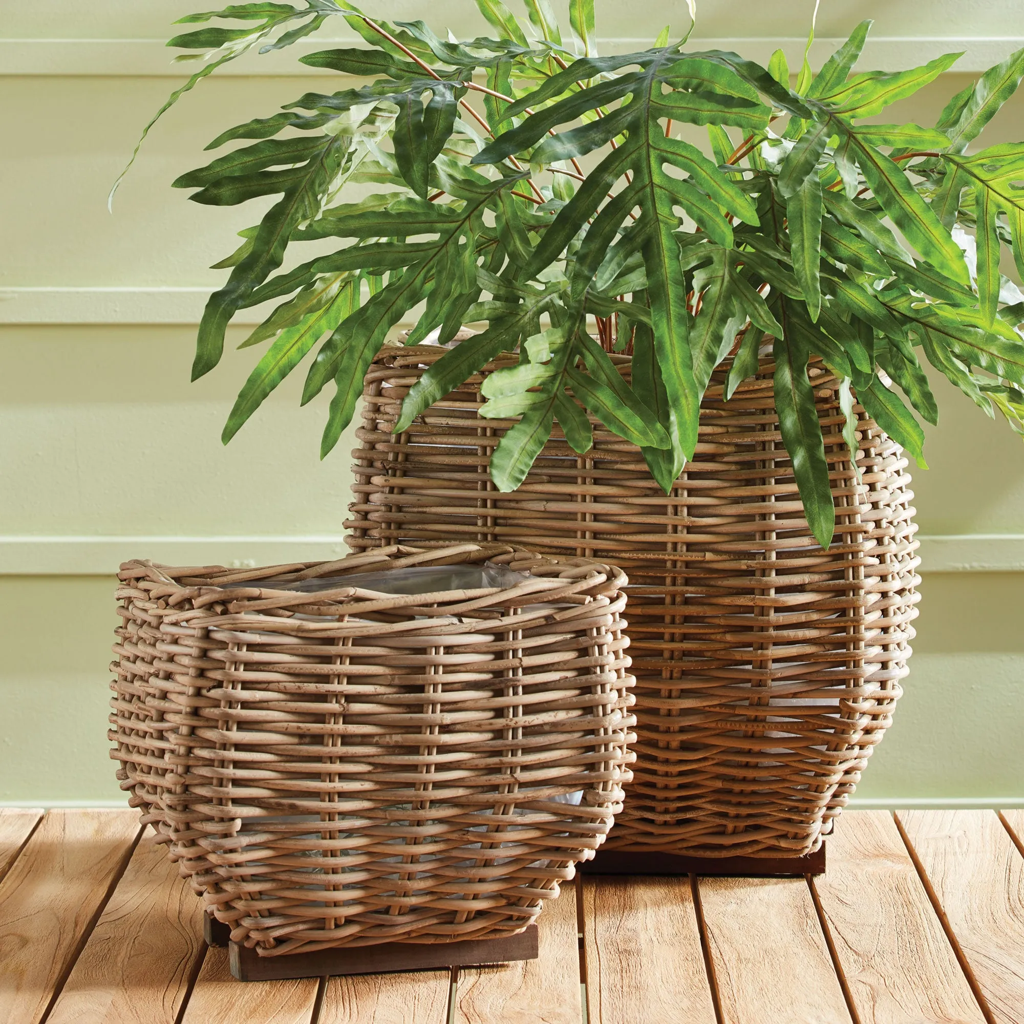 NAPA Home & Garden, SYLVIE SQUARE TAPER BASKET LARGE,NNV429