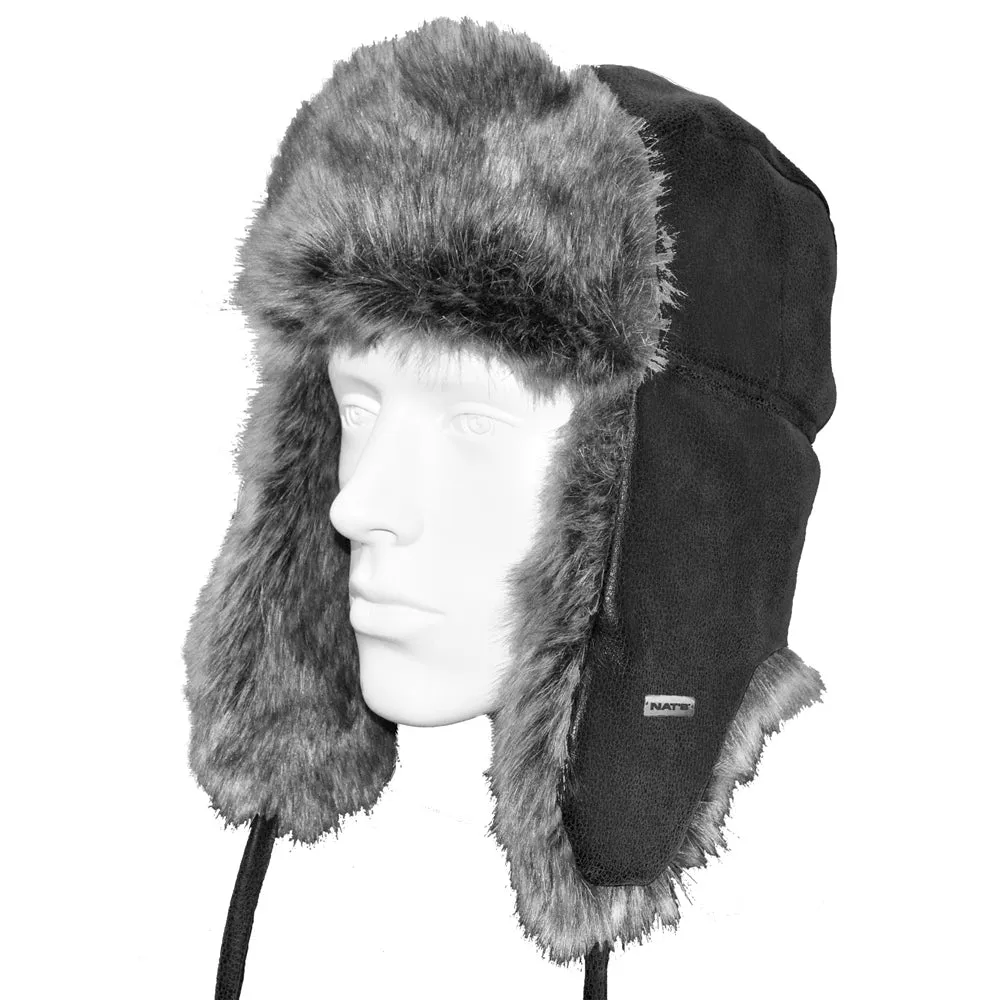 Nat's Lined Aviator Fur Hat