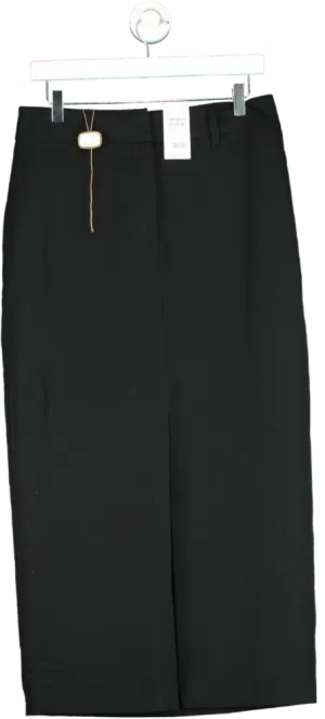 New Look Black Formal Split Front Skirt UK 12